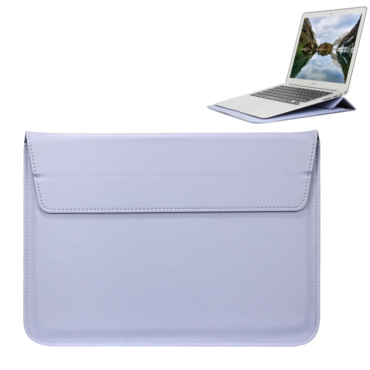 Universal Envelope Style PU Leather Case with Holder for Ultrathin Notebook Tablet PC 15.4 inch, Size: 39x28x1.5cm  (Blue Purple) - 15 inch by PMC TechLife | Online Shopping South Africa | PMC TechLife | Buy Now Pay Later Mobicred