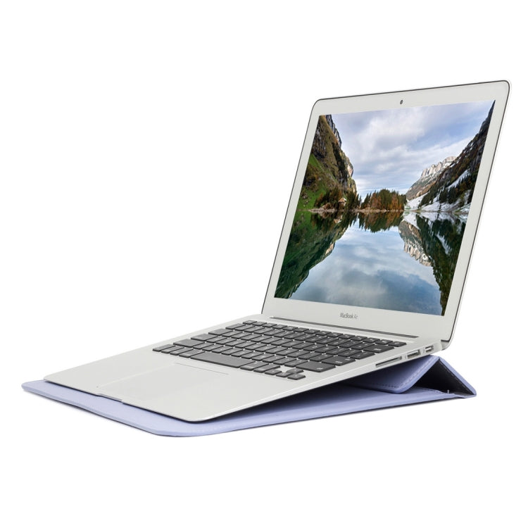 Universal Envelope Style PU Leather Case with Holder for Ultrathin Notebook Tablet PC 15.4 inch, Size: 39x28x1.5cm  (Blue Purple) - 15 inch by PMC TechLife | Online Shopping South Africa | PMC TechLife | Buy Now Pay Later Mobicred
