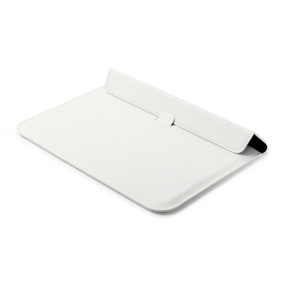 Universal Envelope Style PU Leather Case with Holder for Ultrathin Notebook Tablet PC 15.4 inch, Size: 39x28x1.5cm(White)