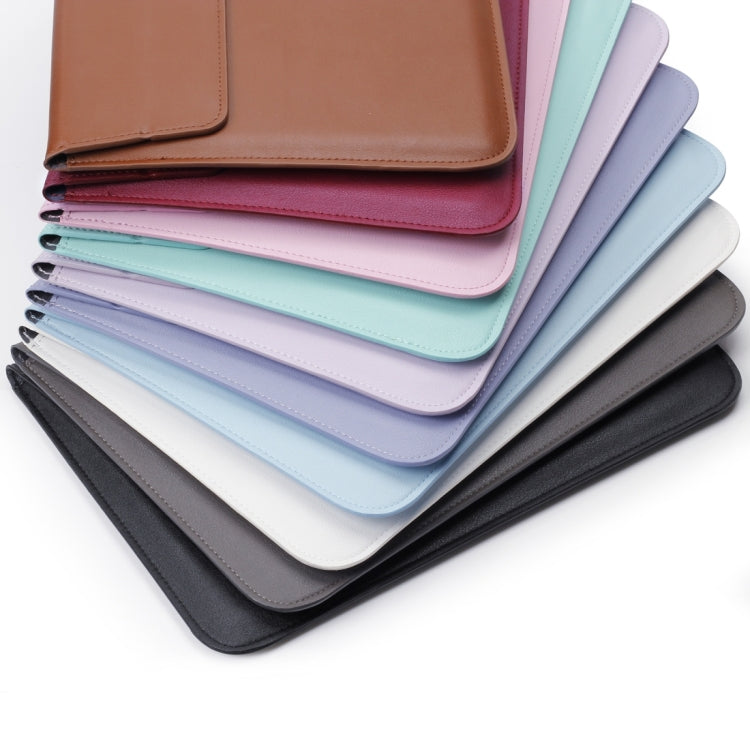 Universal Envelope Style PU Leather Case with Holder for Ultrathin Notebook Tablet PC 15.4 inch, Size: 39x28x1.5cm(Purple) - 15 inch by PMC TechLife | Online Shopping South Africa | PMC TechLife | Buy Now Pay Later Mobicred