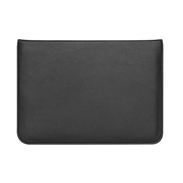 Universal Envelope Style PU Leather Case with Holder for Ultrathin Notebook Tablet PC 13.3 inch, Size: 35x25x1.5cm(Black)