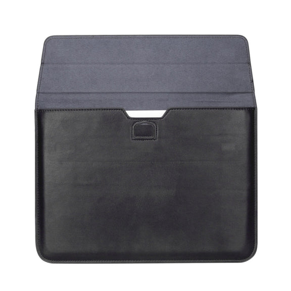 Universal Envelope Style PU Leather Case with Holder for Ultrathin Notebook Tablet PC 13.3 inch, Size: 35x25x1.5cm(Black)