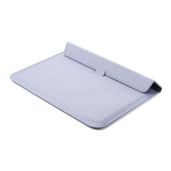 Universal Envelope Style PU Leather Case with Holder for Ultrathin Notebook Tablet PC 13.3 inch, Size: 35x25x1.5cm (Blue Purple)
