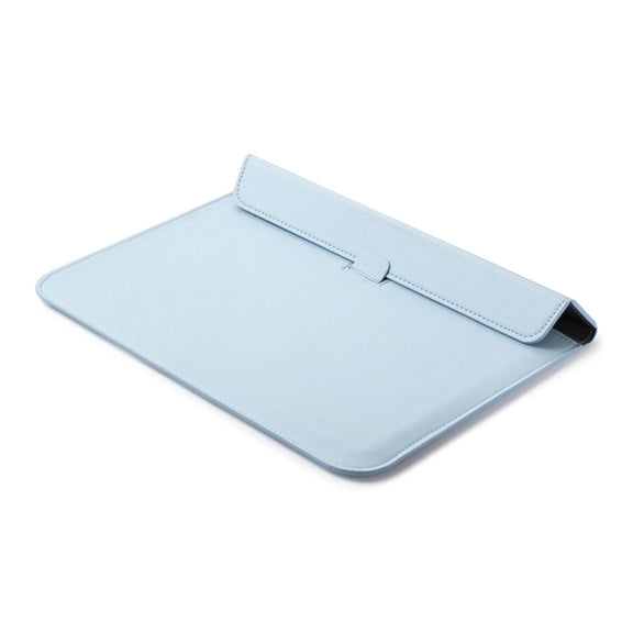 Universal Envelope Style PU Leather Case with Holder for Ultrathin Notebook Tablet PC 13.3 inch, Size: 35x25x1.5cm(Blue)