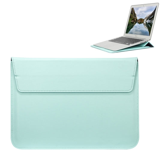 Universal Envelope Style PU Leather Case with Holder for Ultrathin Notebook Tablet PC 13.3 inch, Size: 35x25x1.5cm(Mint Green) - free shipping - PMC Jewellery - Order now!