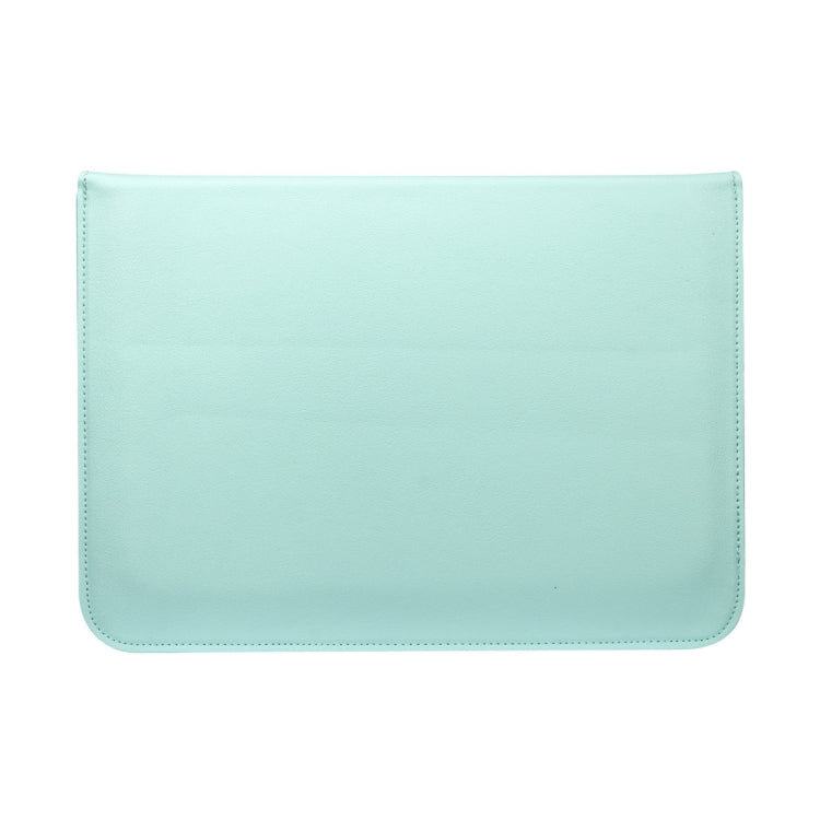 Universal Envelope Style PU Leather Case with Holder for Ultrathin Notebook Tablet PC 13.3 inch, Size: 35x25x1.5cm(Mint Green)