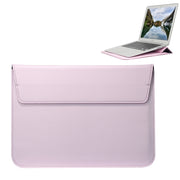 Universal Envelope Style PU Leather Case with Holder for Ultrathin Notebook Tablet PC 11.6 inch, Size: 32.5x21.5x1cm(Pink)