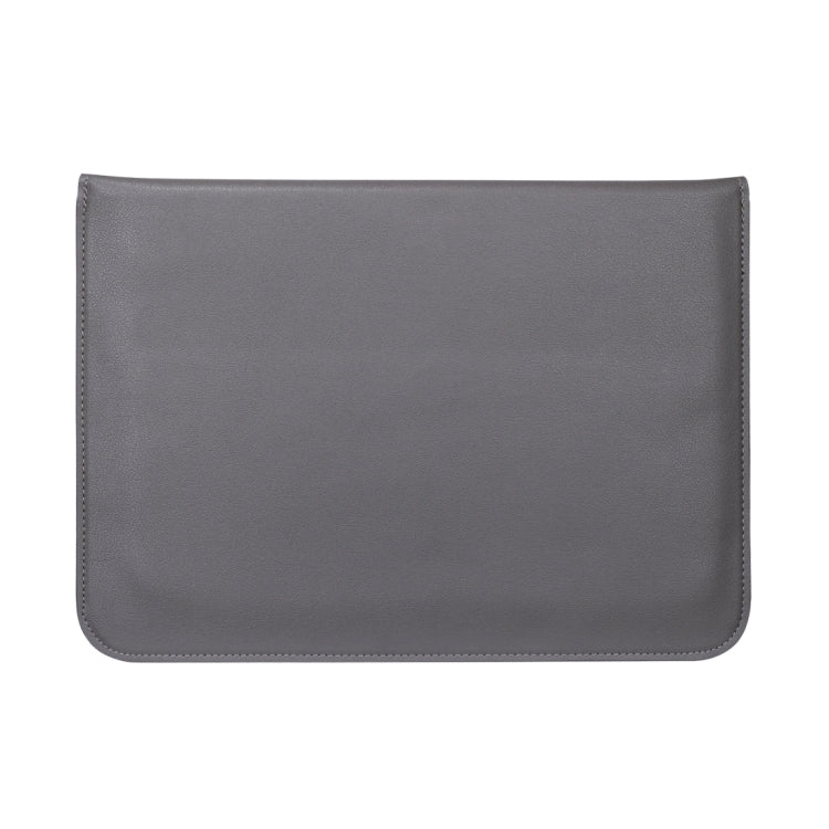 Universal Envelope Style PU Leather Case with Holder for Ultrathin Notebook Tablet PC 11.6 inch, Size: 32.5x21.5x1cm(Grey)