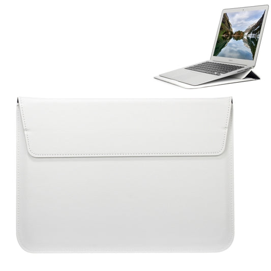 Universal Envelope Style PU Leather Case with Holder for Ultrathin Notebook Tablet PC 11.6 inch, Size: 32.5x21.5x1cm(White) - 10 - 11 inch by PMC Jewellery | Online Shopping South Africa | PMC Jewellery | Buy Now Pay Later Mobicred