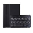 AK10 2 in 1 Detachable Bluetooth Keyboard + Lambskin Texture TPU Protective Leather Tablet Case with Holder for Lenovo Qitian K10 TB-X6C6X(Black) - Lenovo Keyboard by PMC TechLife | Online Shopping South Africa | PMC TechLife