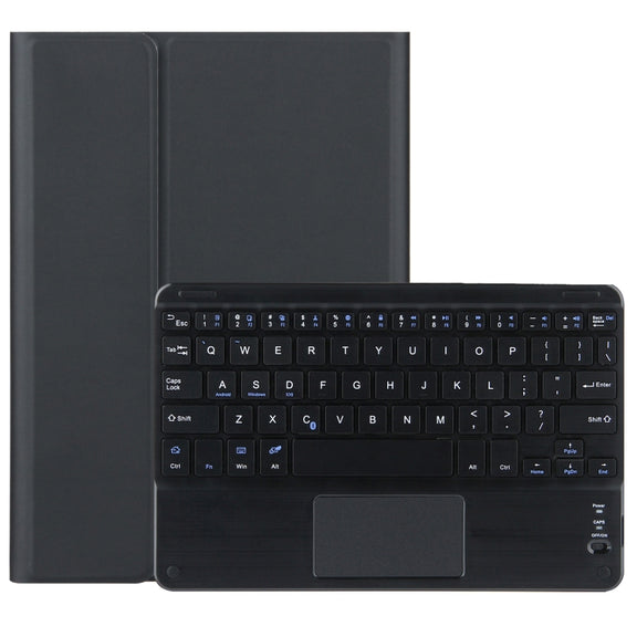M10-C 2 in 1 Removable Bluetooth Keyboard + Leather Tablet Case with Touchpad & Holder for Lenovo Tab M10 TB-X505X (Black)