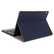 M10-C 2 in 1 Removable Bluetooth Keyboard + Leather Tablet Case with Touchpad & Holder for Lenovo Tab M10 TB-X505X (Dark Blue)