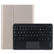 M10-C 2 in 1 Removable Bluetooth Keyboard + Leather Tablet Case with Touchpad & Holder for Lenovo Tab M10 TB-X505X (Gold) - Lenovo Keyboard by PMC TechLife | Online Shopping South Africa | PMC TechLife