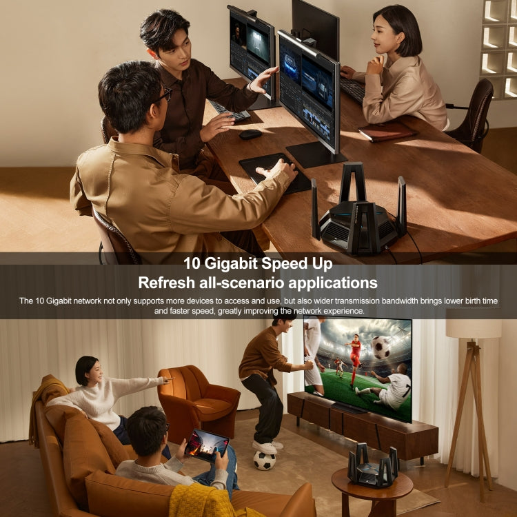 Original Xiaomi WiFi Router 10 Gigabit Tri-Band Wireless Mesh Network Game Acceleration Repeater, US Plug - free shipping - PMC TechLife - Order now!