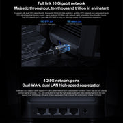 Original Xiaomi WiFi Router 10 Gigabit Tri-Band Wireless Mesh Network Game Acceleration Repeater, US Plug