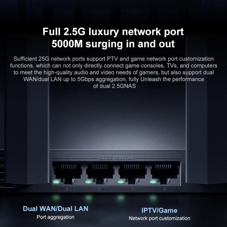 Original Xiaomi WiFi Router BE7000 8-channel Independent Signal Amplifier 1GB Memory, US Plug