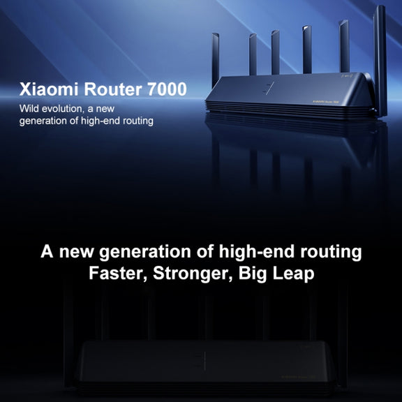 Original Xiaomi WiFi Router BE7000 8-channel Independent Signal Amplifier 1GB Memory, US Plug