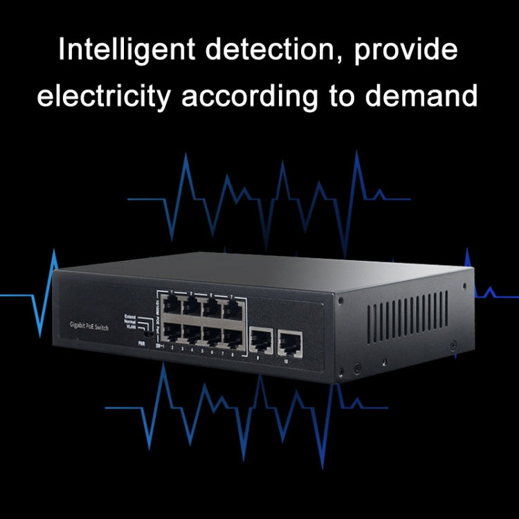 COMFAST CF-SG181P 10 Port Gigabit POE Ethernet Switch 20Gbps Backplane Bandwidth Monitoring - free shipping - PMC Jewellery - Order now!
