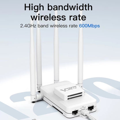 VONETS VAR600-H 600Mbps Wireless Bridge WiFi Repeater, With Power Adapter + DC Adapter Set - free shipping - PMC Jewellery - Order now!