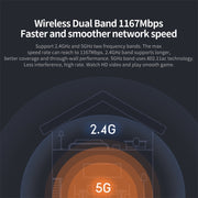 Original Xiaomi WiFi Router 4A Smart APP Control AC1200 1167Mbps 128MB 2.4GHz & 5GHz Dual-core CPU Gigabit Ethernet Port Wireless Router Repeater with 4 Antennas, Support Web & Android & iOS, US Plug(White)