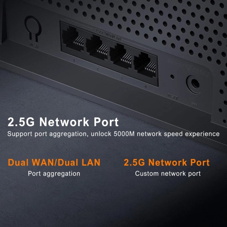 Xiaomi Router BE6500 WiFi 7 2.4GHz 5.0GHz Dual Band 4-Core 2.5G Port, US Plug (Black) - free shipping - PMC Jewellery - Order now!