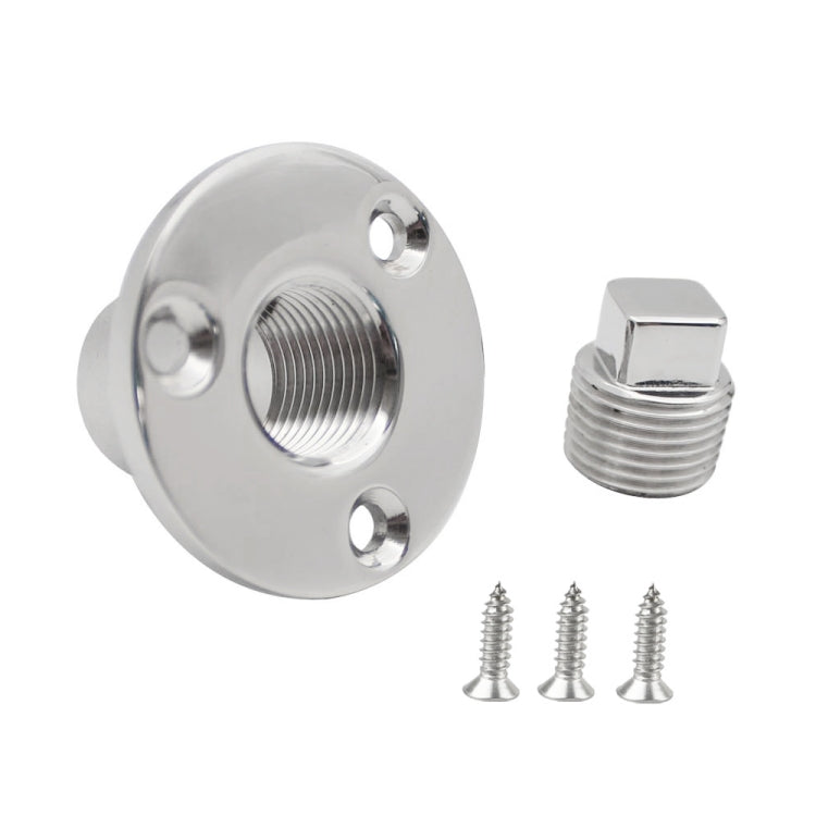 316 Stainless Steel Yacht Outlet Drain Valve with Screw - Marine Accessories & Parts by PMC TechLife | Online Shopping South Africa | PMC TechLife | Buy Now Pay Later Mobicred