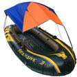 68347 Folding Awning Canoe Rubber Inflatable Boat Parasol Tent for 2 Person,Boat is not Included - Marine Accessories & Parts by PMC TechLife | Online Shopping South Africa | PMC TechLife | Buy Now Pay Later Mobicred