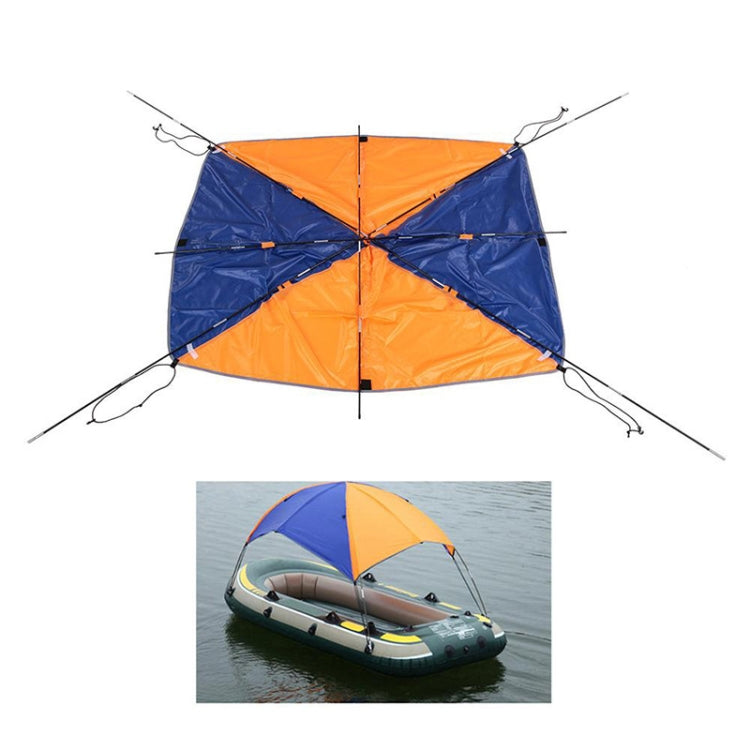 68347 Folding Awning Canoe Rubber Inflatable Boat Parasol Tent for 2 Person,Boat is not Included - Marine Accessories & Parts by PMC TechLife | Online Shopping South Africa | PMC TechLife | Buy Now Pay Later Mobicred