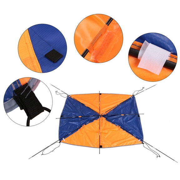68351 Folding Awning Canoe Rubber Inflatable Boat Parasol Tent for 4 Person,Boat is not Included