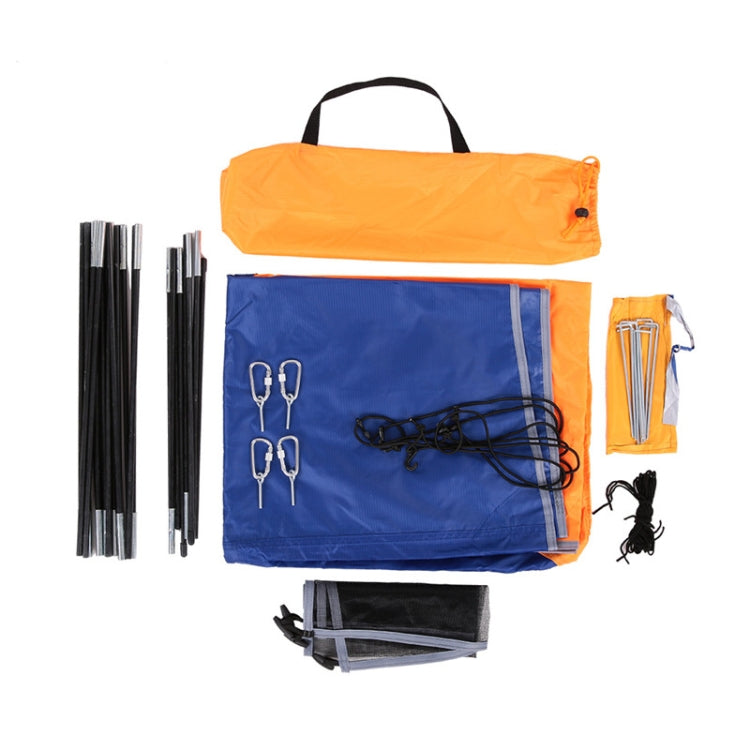 68351 Folding Awning Canoe Rubber Inflatable Boat Parasol Tent for 4 Person,Boat is not Included