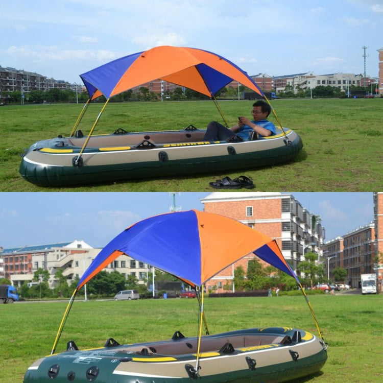 68351 Folding Awning Canoe Rubber Inflatable Boat Parasol Tent for 4 Person,Boat is not Included