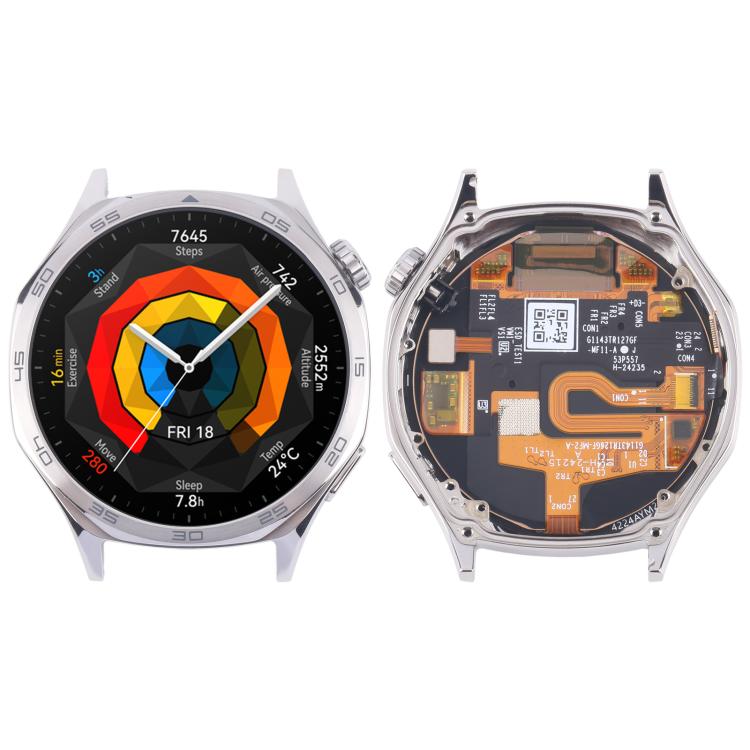 For Huawei Watch GT 5 46mm Original LCD Screen Digitizer Full Assembly With Frame (Silver) - free shipping - PMC Jewellery - Order now!