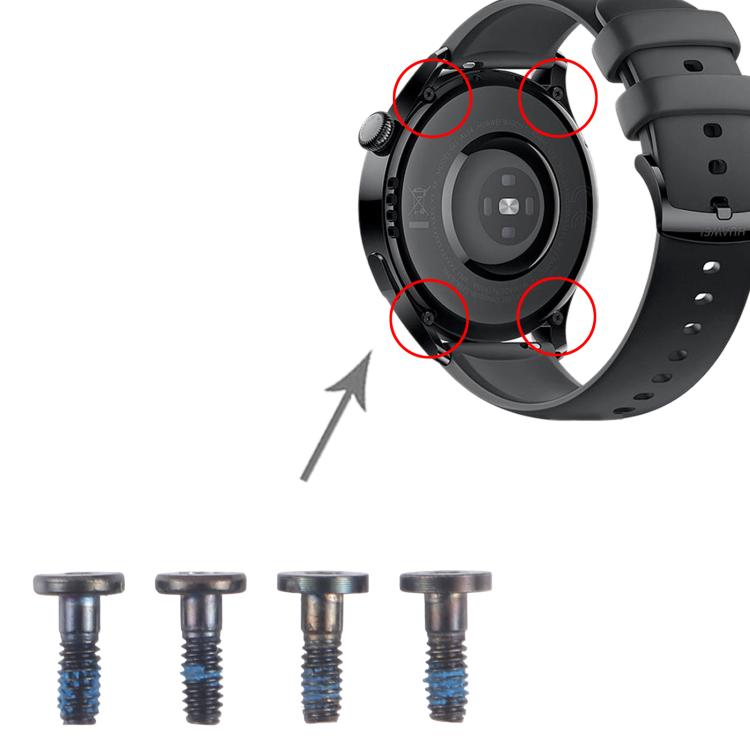 For Huawei Watch 3 / 3 Pro 4pcs/Set Back Cover Screws - free shipping - PMC Jewellery - Order now!