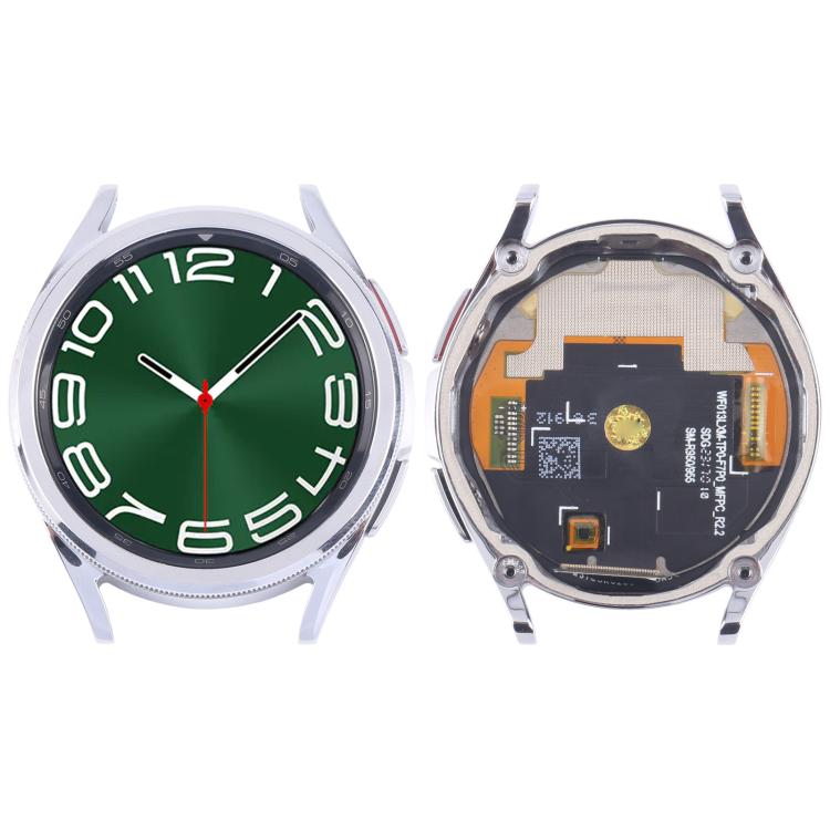For Samsung Galaxy Watch6 Classic 43mm SM-R950/R955 Original LCD Screen Digitizer Full Assembly with Frame (Silver) - free shipping - PMC TechLife - Order now!