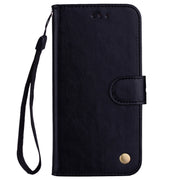 Business Style Oil Wax Texture Horizontal Flip Leather Case for Xiaomi Pocophone F1 , with Holder & Card Slots & Wallet (Black)