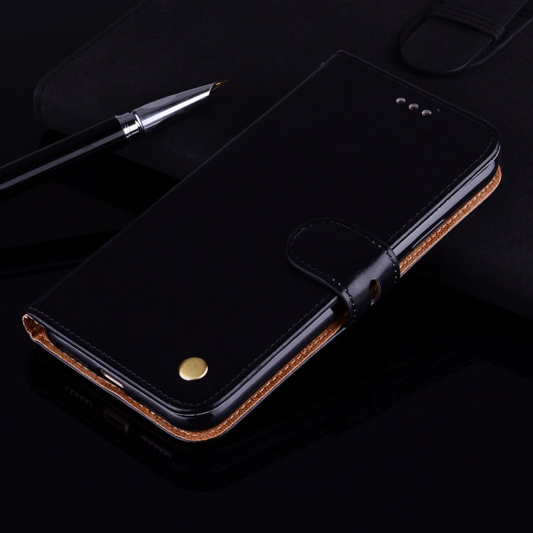 Business Style Oil Wax Texture Horizontal Flip Leather Case for Xiaomi Pocophone F1 , with Holder & Card Slots & Wallet (Black) - Xiaomi Cases by PMC TechLife | Online Shopping South Africa | PMC TechLife