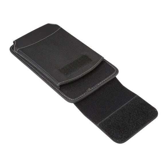 Universal Hanging Waist Oxford Cloth Case for 6.4-6.5 inch Mobile Phones, with Carabiner(Black)