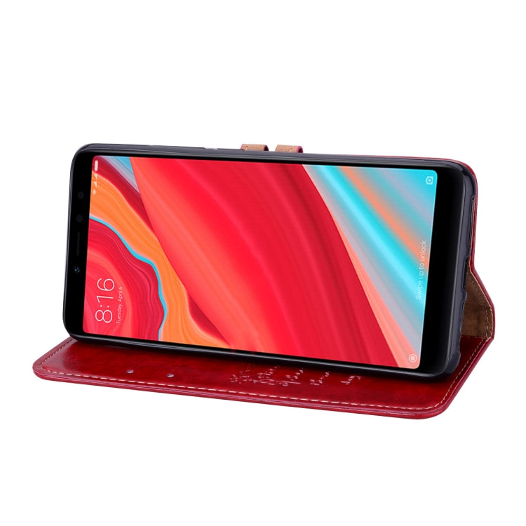 Business Style Oil Wax Texture Horizontal Flip Leather Case for Xiaomi Redmi S2, with Holder & Card Slots & Wallet (Red) - Xiaomi Cases by PMC TechLife | Online Shopping South Africa | PMC TechLife