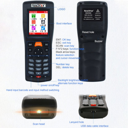 NEWSCAN NS8103L One-dimensional Laser Wireless Barcode Scanner Collector - free shipping - PMC Jewellery - Order now!