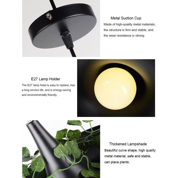 Home Decoration LED Hanging Garden Plant Lamp Potted DIY Chandelier Lighting(Warm White) - free shipping - PMC Jewellery - Order now!
