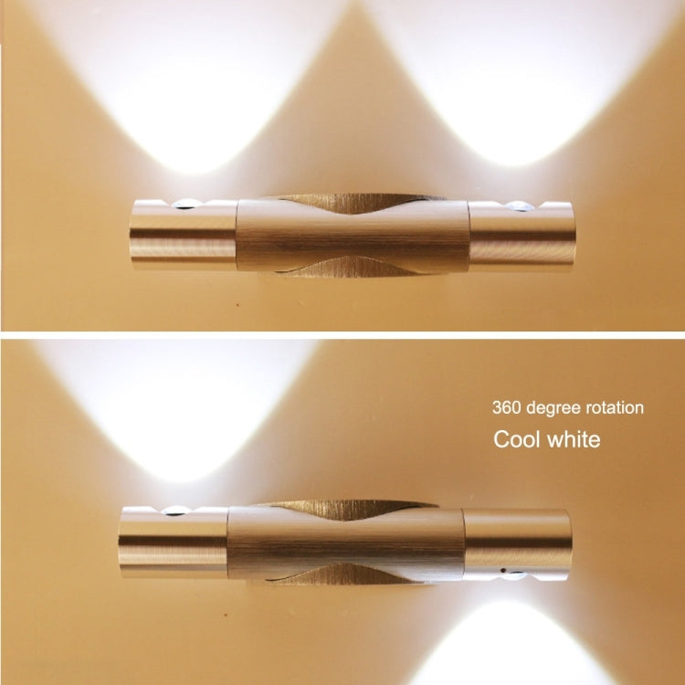 6W 360 Degrees Rotation Wall Lamp LED Nightlight, AC 110-240V (Cool White) - Wall Lamps by YWXLight | Online Shopping South Africa | PMC TechLife | Buy Now Pay Later Mobicred