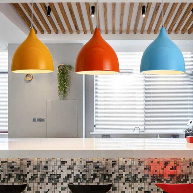 Restaurant Chandelier Simple Modern Single-head Dining Table Lamp Fashion Aisle Living Room Bar (Orange) - Celling Lights & Chandeliers by YWXLight | Online Shopping South Africa | PMc TechLife | Buy Now Pay Later Mobicred