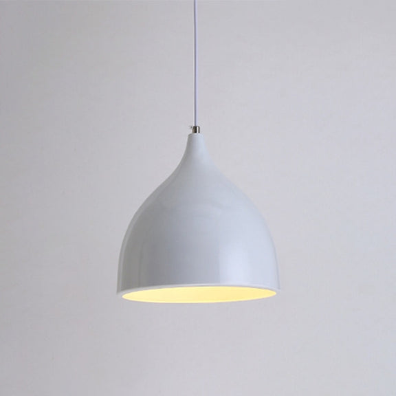 Restaurant Chandelier Simple Modern Single-head Dining Table Lamp Fashion Aisle Living Room Bar (White)