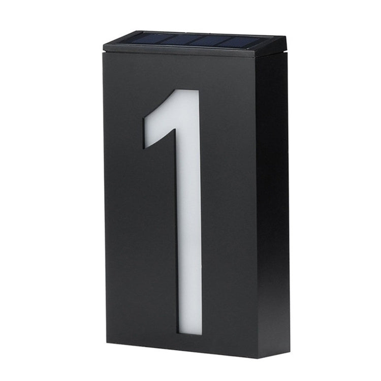 0.36W Solar Powered Wall Mount 6 LEDs Lighting Doorplate Lamp House Number Porch Lights with Solar Pannel(1) - free shipping - PMC Jewellery - Order now!