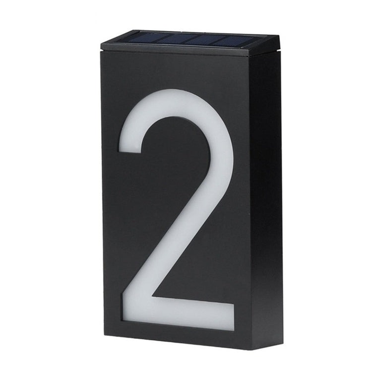 0.36W Solar Powered Wall Mount 6 LEDs Lighting Doorplate Lamp House Number Porch Lights with Solar Pannel(2) - free shipping - PMC Jewellery - Order now!