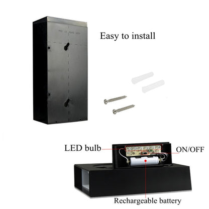 0.36W Solar Powered Wall Mount 6 LEDs Lighting Doorplate Lamp House Number Porch Lights with Solar Pannel(2) - free shipping - PMC Jewellery - Order now!