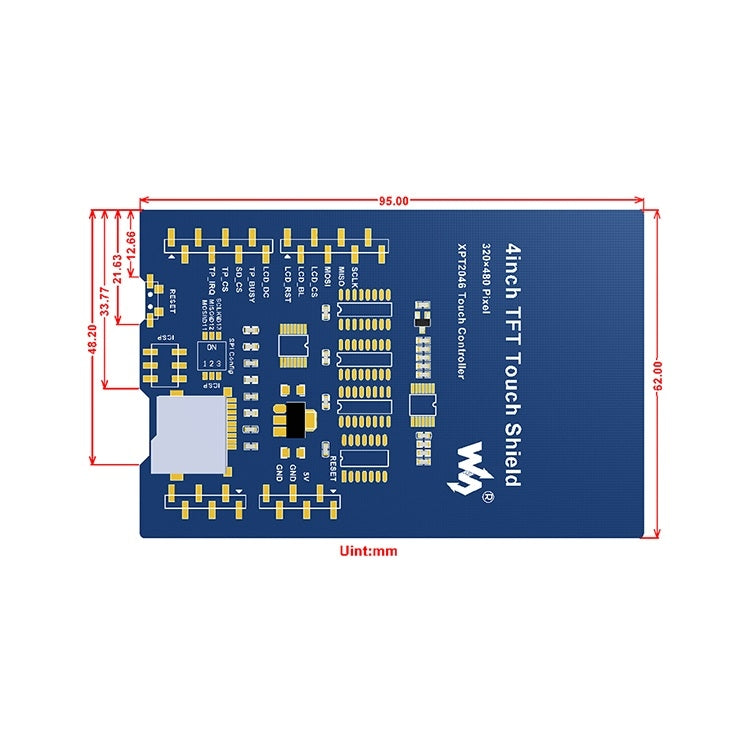 4 inch Touch LCD Shield for Arduino - free shipping - PMC Jewellery - Order now!