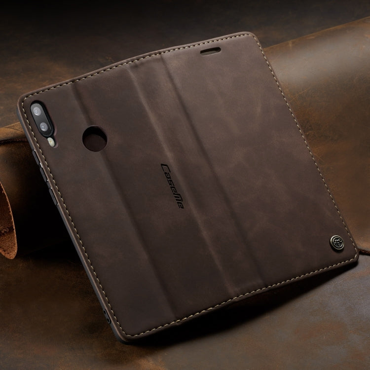 CaseMe Multifunctional Retro Frosted Horizontal Flip Leather Case for Huawei P Smart 2019 /  Honor 10 Lite, with Card Slots & Holder & Wallet