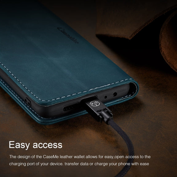 CaseMe Multifunctional Retro Frosted Horizontal Flip Leather Case for Huawei P Smart 2019 /  Honor 10 Lite, with Card Slots & Holder & Wallet(Blue)