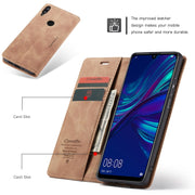CaseMe Multifunctional Retro Frosted Horizontal Flip Leather Case for Huawei P Smart 2019 /  Honor 10 Lite, with Card Slots & Holder & Wallet(Brown)